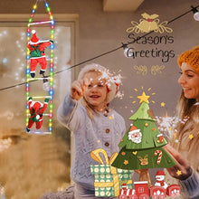 Load image into Gallery viewer, Christmas Ladder Decoration Lights With Santa Claus