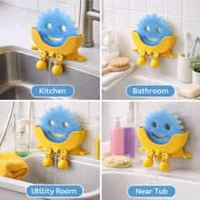 Load image into Gallery viewer, Cute Smiling Sponge Holder With Drainage