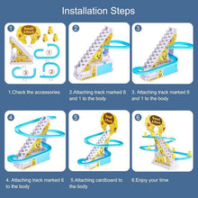 Load image into Gallery viewer, Electric Duck Climbing Race Track Toy – LED Lights &amp; Music Roller Coaster Playset