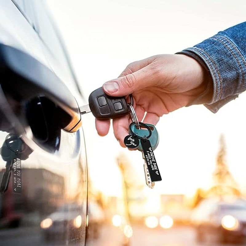 Drive Safe I Need You Here With Me Keychain