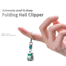 Load image into Gallery viewer, Foldable Mini Nail Clippers with Keychain