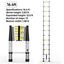 Load image into Gallery viewer, Sakerplus Portable Collapsible Extension Ladder