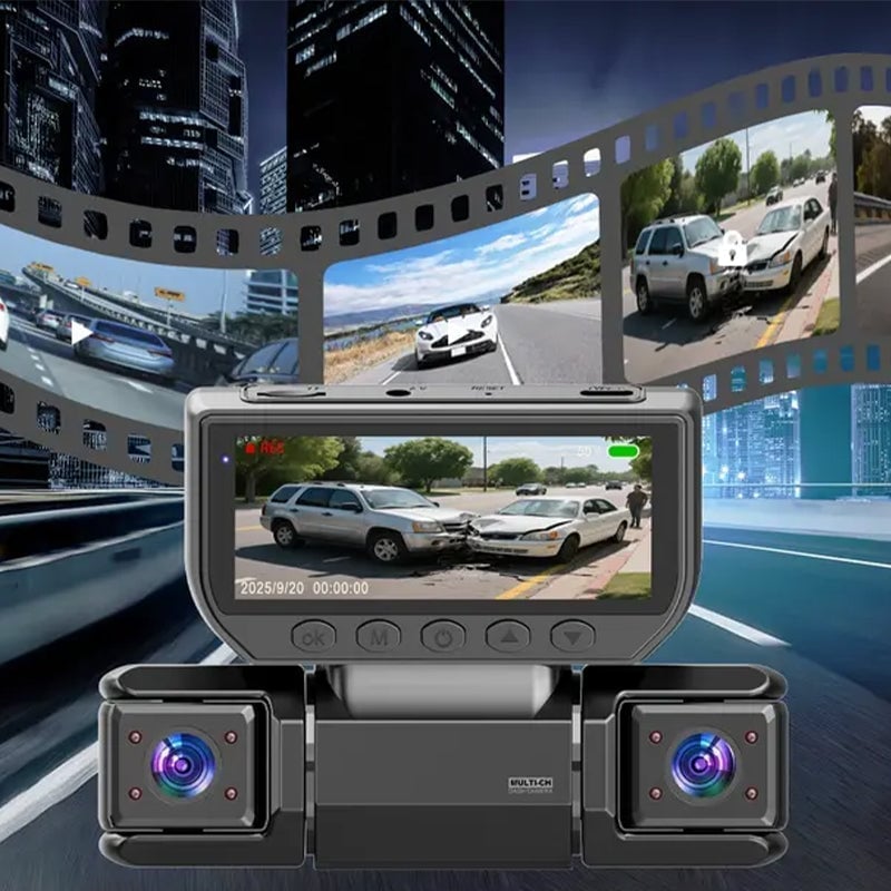 Aless™  3.0-inch Quad-Recording Dashcam