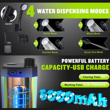 Load image into Gallery viewer, Portable Rechargeable Outdoor Camping Shower Pump
