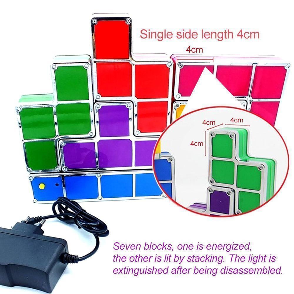 Tetris Stackable LED Night Light(7 pieces/SET)