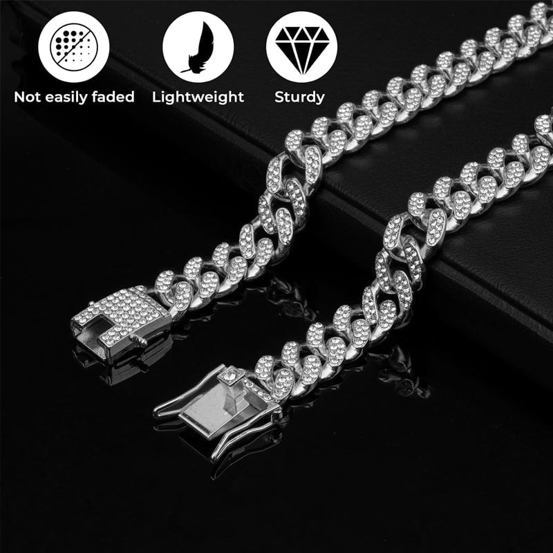 Bling Cuban Link Dog Collar