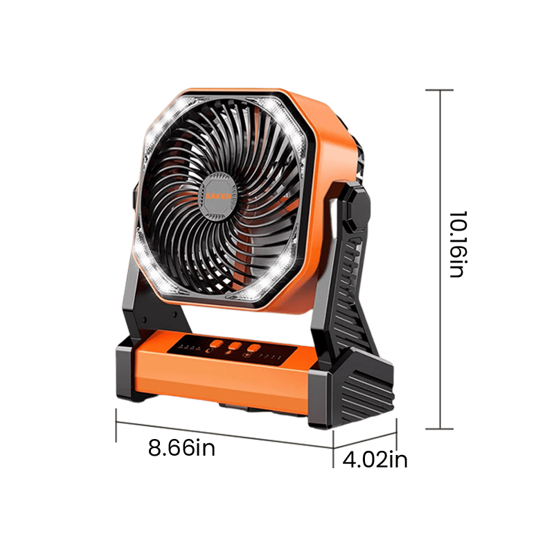 Outdoor Portable Cooling Fan - SAKER® Rechargeable Camping Fan