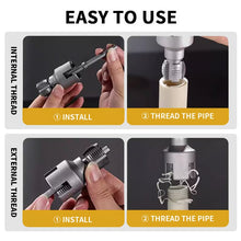 Load image into Gallery viewer, Integrated Internal &amp; External Pipe Threading Tool