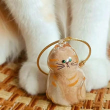 Load image into Gallery viewer, Cat Fur Keepsake Keychain – Transparent Memory Pendant for Pet Hair Storage