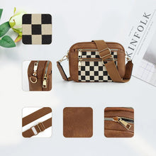 Load image into Gallery viewer, Women's Fashionable Colorblock Plaid Pattern Crossbody Bag