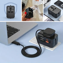 Load image into Gallery viewer, Universal Travel Adapter with Dual USB Ports