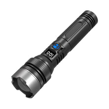 Load image into Gallery viewer, Waterproof Rechargeable Digital Display 2-in-1 Strong Light Flashlight