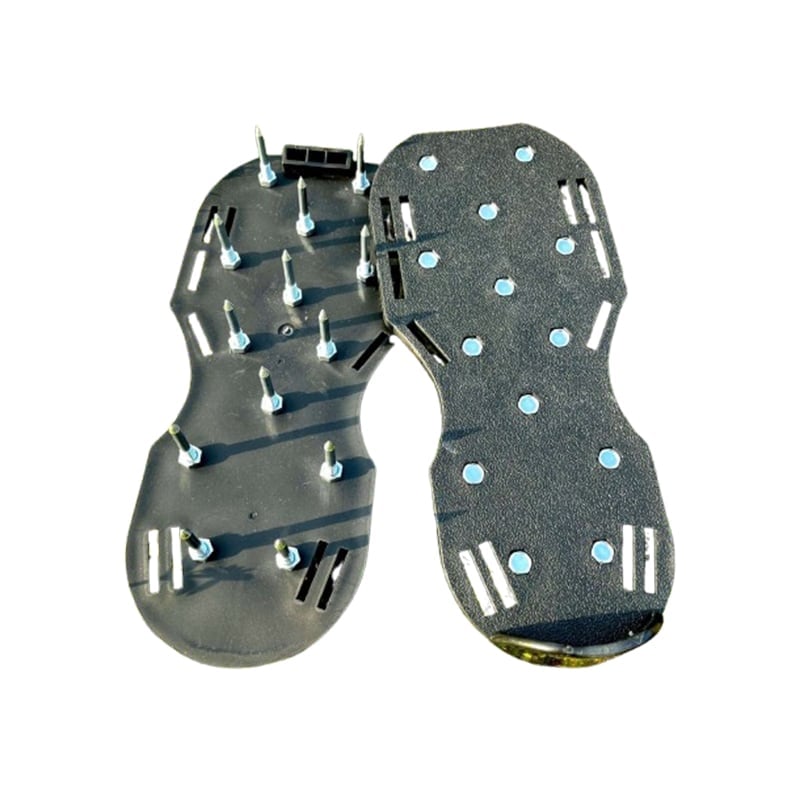 Adjustable Lawn Aerator Shoes with Heavy-Duty Spikes for Easy Turf Aeration
