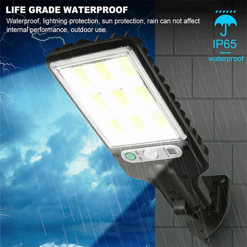 Sakerplus Solar Street Lights Outdoor Security Set