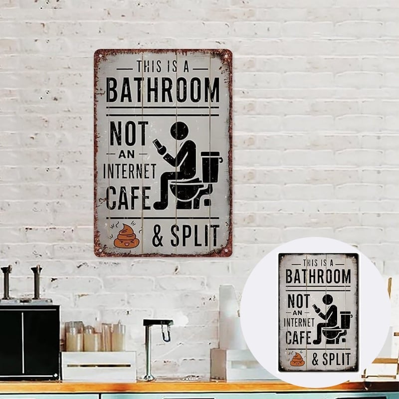 Creative Bathroom Door Sign
