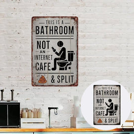 Creative Bathroom Door Sign