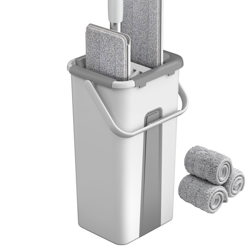 Mop and bucket set with wringer