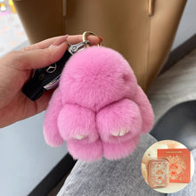Load image into Gallery viewer, Handmade Soft Bunny PomPom Charms（Boxed Edition）