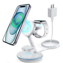 Load image into Gallery viewer, Folding Magnetic Multi-Function 3-in-1 Wireless Charger