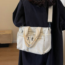 Load image into Gallery viewer, Solid Color Corduroy Tote Bag