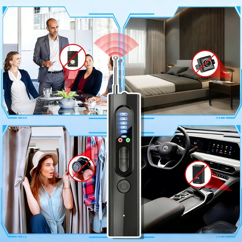 Portable Anti-Spy Camera Detector & RF Signal Scanner