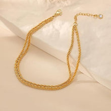 Load image into Gallery viewer, Women's Double Layered Anklet