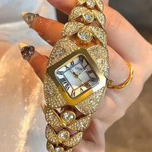 Load image into Gallery viewer, Luxury Full Diamond Bangle Bracelet Watch