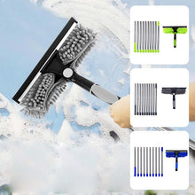 Load image into Gallery viewer, 425 cm 2 in 1 Retractable Window Cleaning Brush &amp; Scraper Set