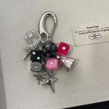 Load image into Gallery viewer, Creative dice keychain