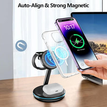 Load image into Gallery viewer, Folding Magnetic Multi-Function 3-in-1 Wireless Charger