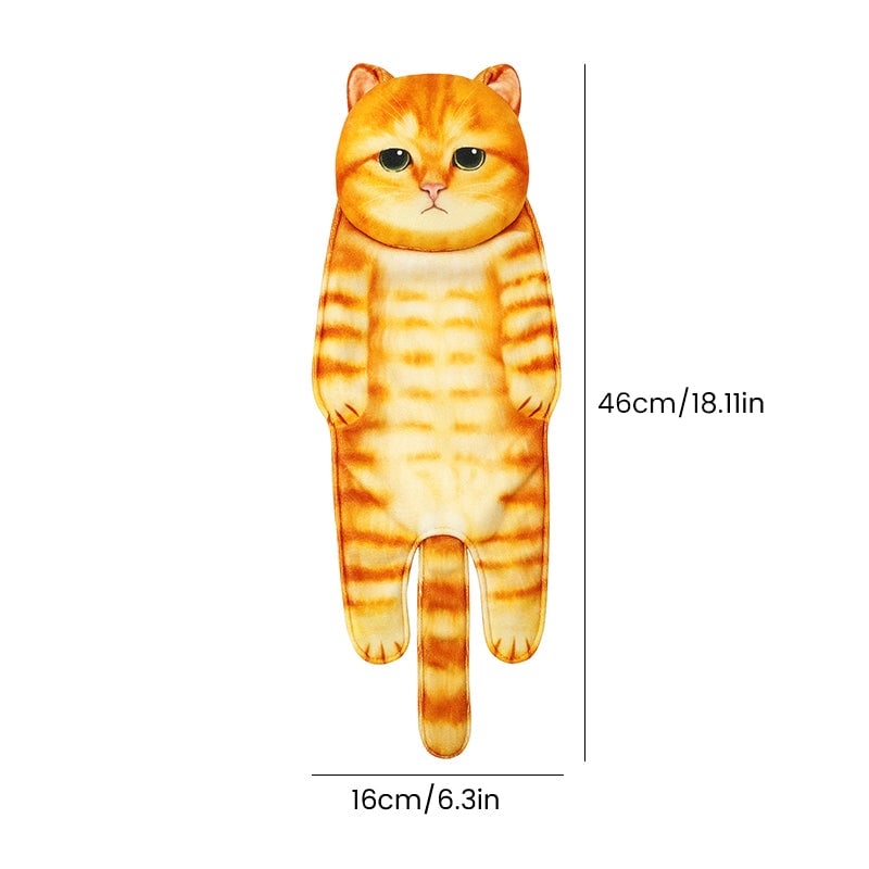 Cute Cat Hand Towel