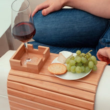 Load image into Gallery viewer, Bamboo Couch Cup Holder