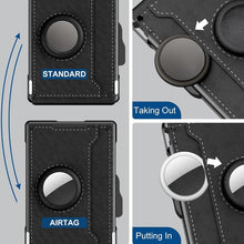 Load image into Gallery viewer, Men's Business Style Pu Leather Card Slots for AirTag