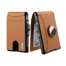 Load image into Gallery viewer, Men's Business Style Pu Leather Card Slots for AirTag