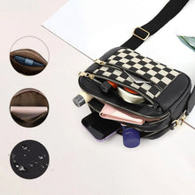 Load image into Gallery viewer, Women's Fashionable Colorblock Plaid Pattern Crossbody Bag