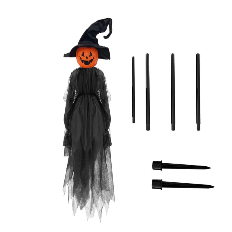 Light-Up Halloween Witches & Pumpkin Decor