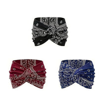 Load image into Gallery viewer, Printed cross yoga headband