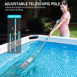 US Standard - 3in1Cordless Rechargeable Powerful Motor Swimming Pool Vacuum Cleaner