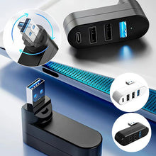 Load image into Gallery viewer, Multifunctional Mini Rotatable 3-port USB Port