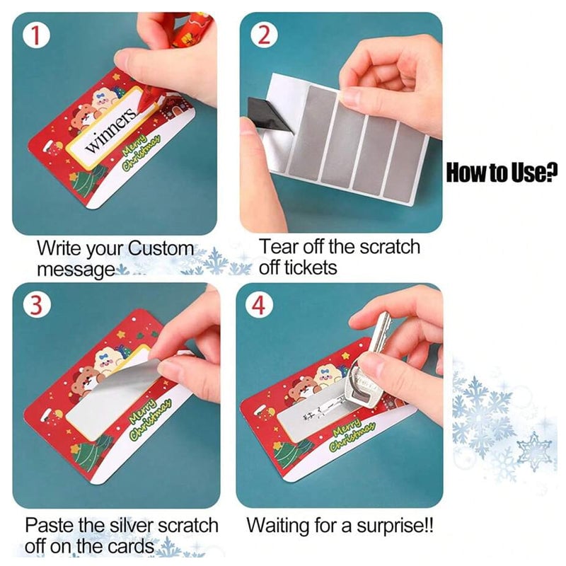 Christmas Scratch Card 80*Cards + 80*Membranes