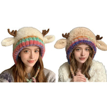 Load image into Gallery viewer, Cute Christmas Antler Beanie Hat