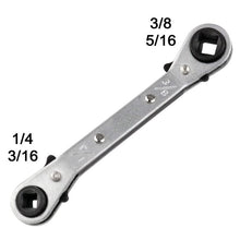 Load image into Gallery viewer, Maintenance Double-ended Square Ratchet Wrench
