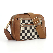 Load image into Gallery viewer, Women's Fashionable Colorblock Plaid Pattern Crossbody Bag