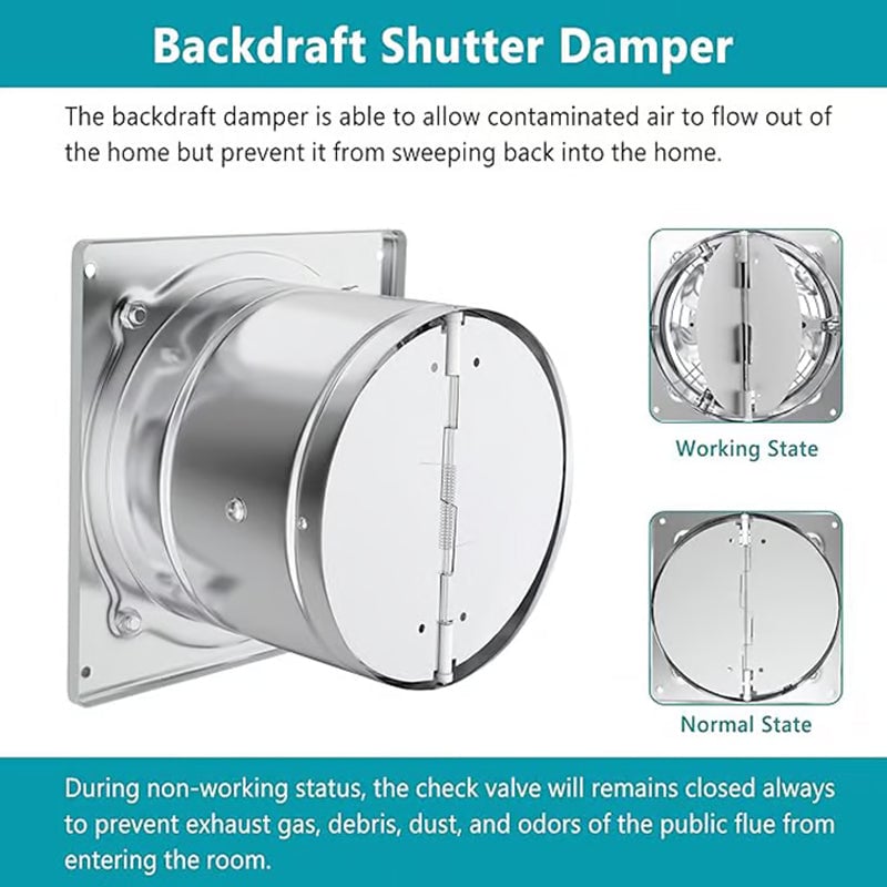 6 inches - Multifunctional Powerful Mute Exhaust Fan