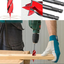 Load image into Gallery viewer, Extended woodworking four-edge drill