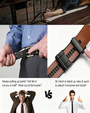 Load image into Gallery viewer, 🎁 Leather Ratchet Belt With Adjustable Buckle💼