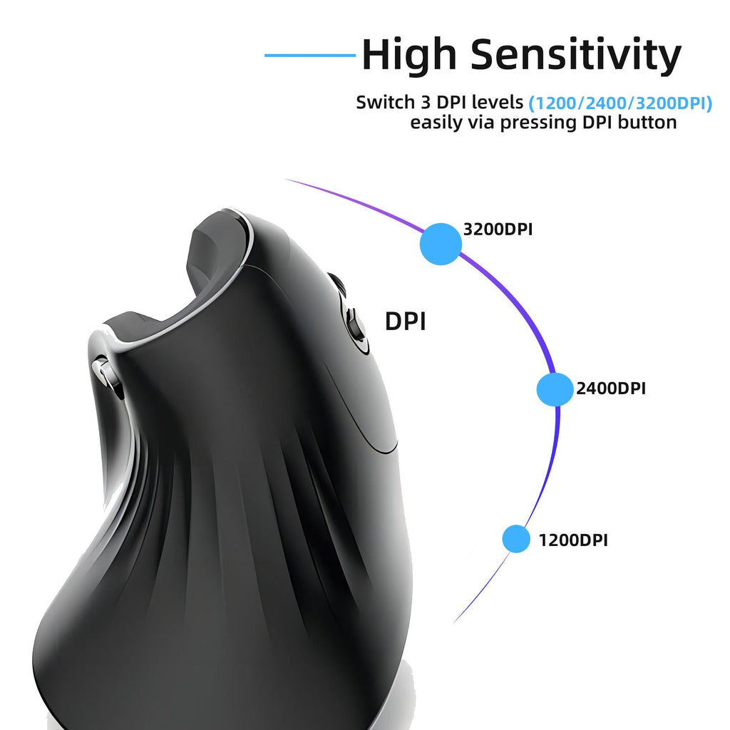Aless™ Wireless Ergonomic Vertical Mouse