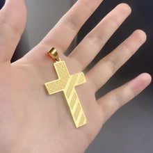 Load image into Gallery viewer, American Flag Cross Pendant Necklace
