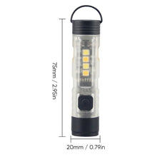 Load image into Gallery viewer, Compact Rechargeable Waterproof Keychain Flashlight