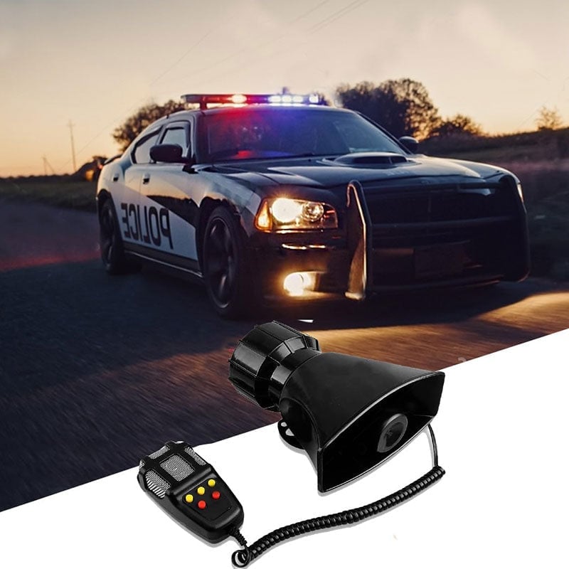7 Tone Sound Mic PA Speaker Car Horn
